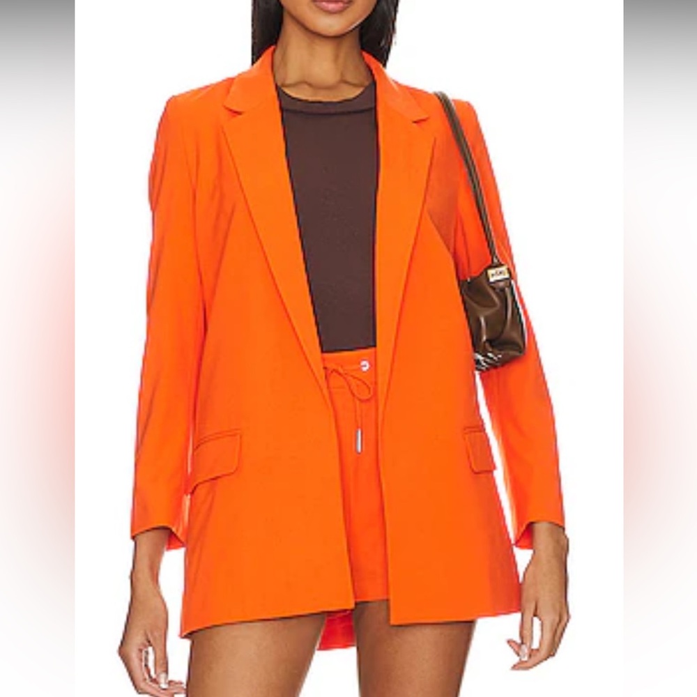 ALLSAINTS Aleida Tri Blazer in Vivid Orange